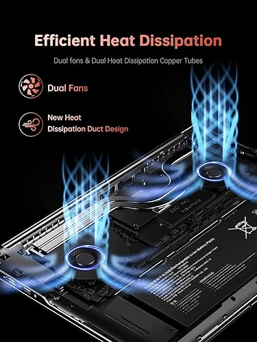 Miniatura 4 de Laptop para juegos 2025, portátil con AMD Ryzen 7 7735HS (8C16T, hasta 4.75 GHz), 16 GB DDR5 512 GB NVMe SSD, hasta 4 TB, pantalla FHD de 16