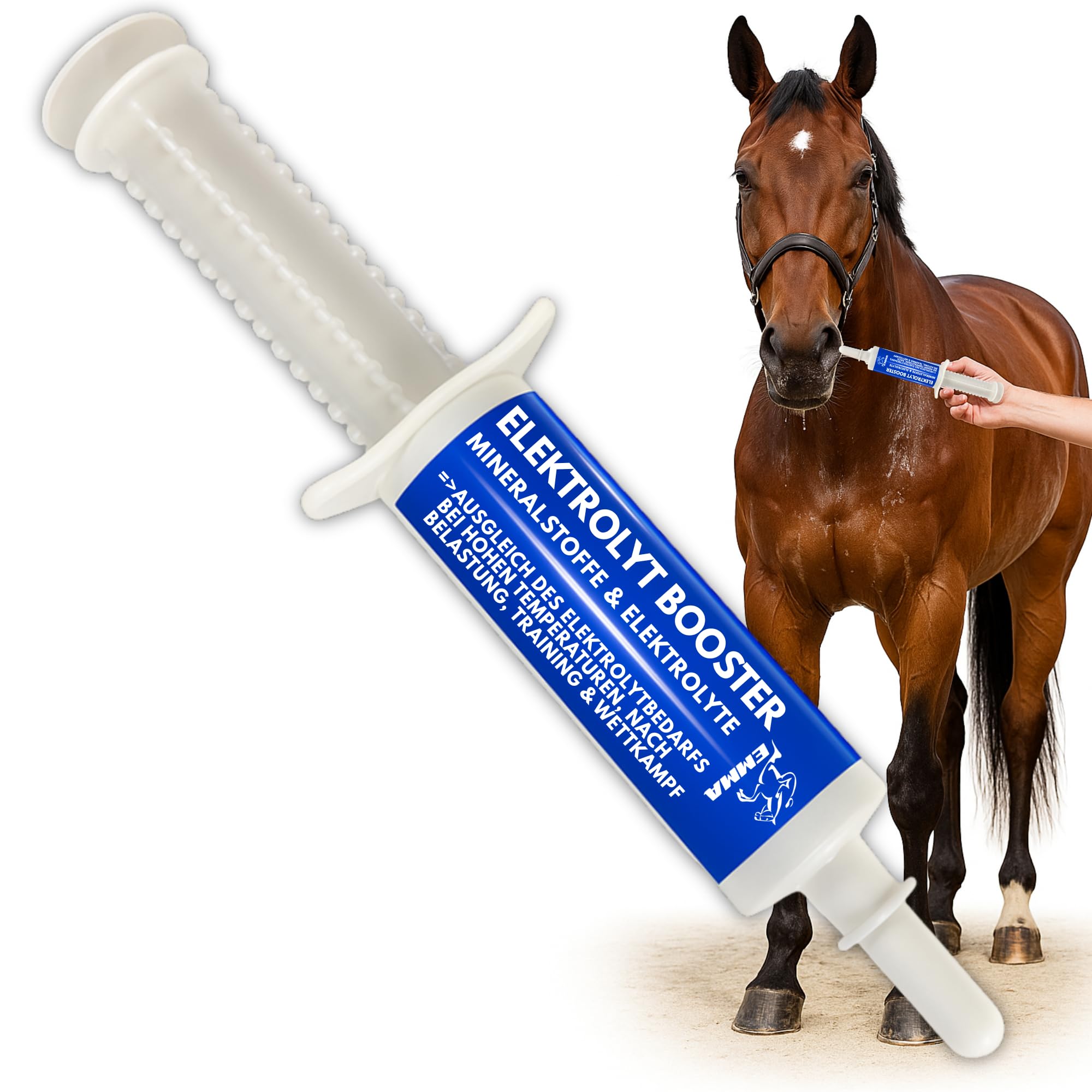 Electrolitos Caballo - Pasta vitamínica I Complejo vitamínico b I Electrolitos para Caballos Sodio Potasio Magnesio I Alimento Mineral después de la diarrea Agua de vómito Sales minerales 1pc.
