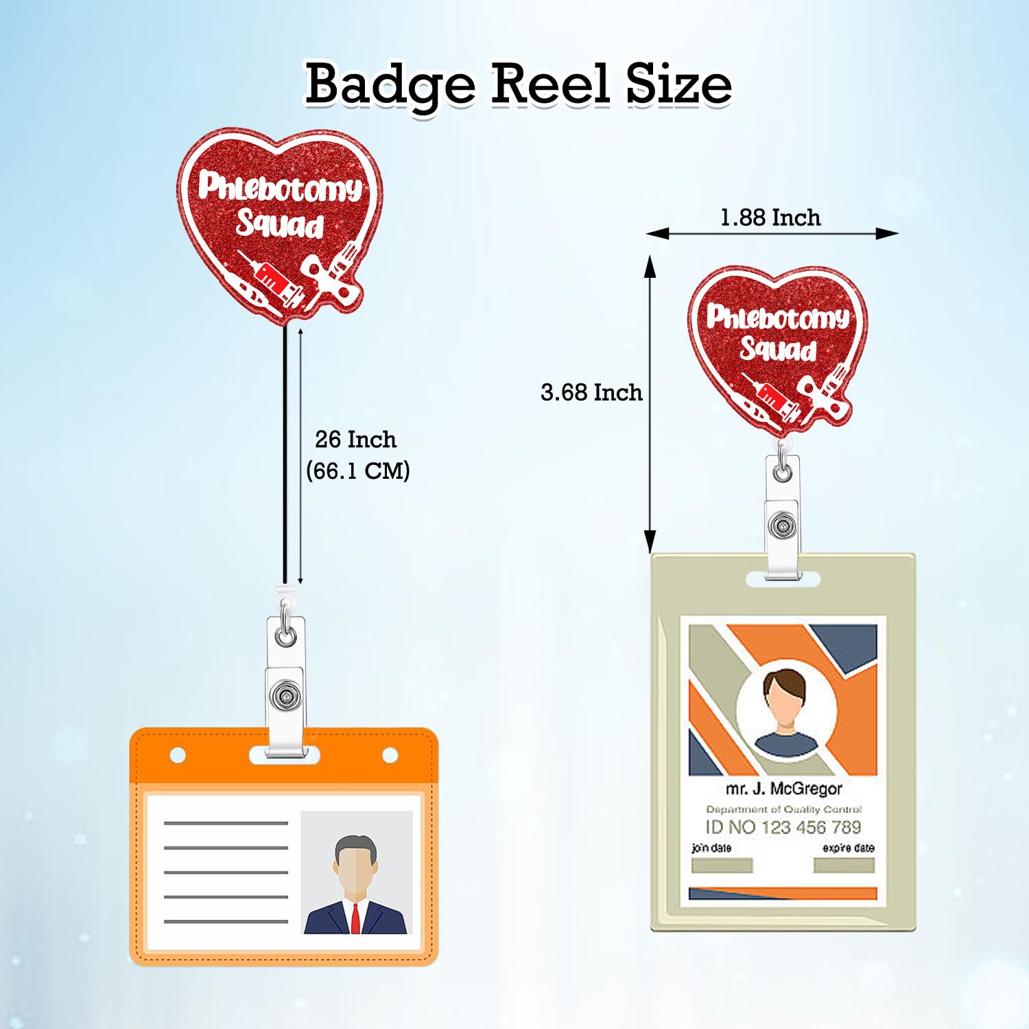 Phlebotomy Squad Badge Reel retrattile sangue flebotomista porta badge con clip ID accessori divertente infermiera RN CNA nome clip medico ospedale vacanza acrilico ID ID Name Card Qu7F1
