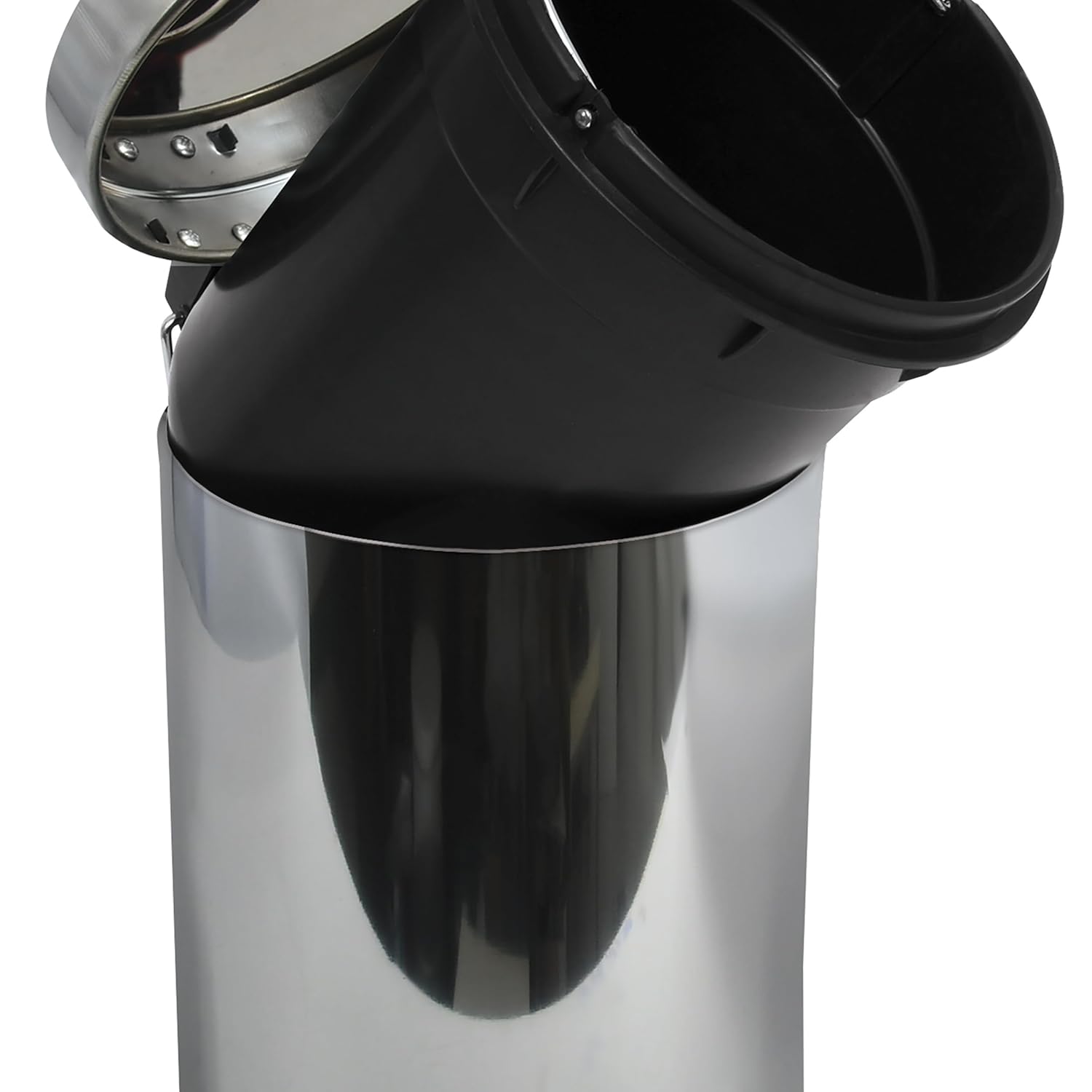 MSV 3 Litre INOX Plus Polypropylene Stainless Steel Step Bin, Silver