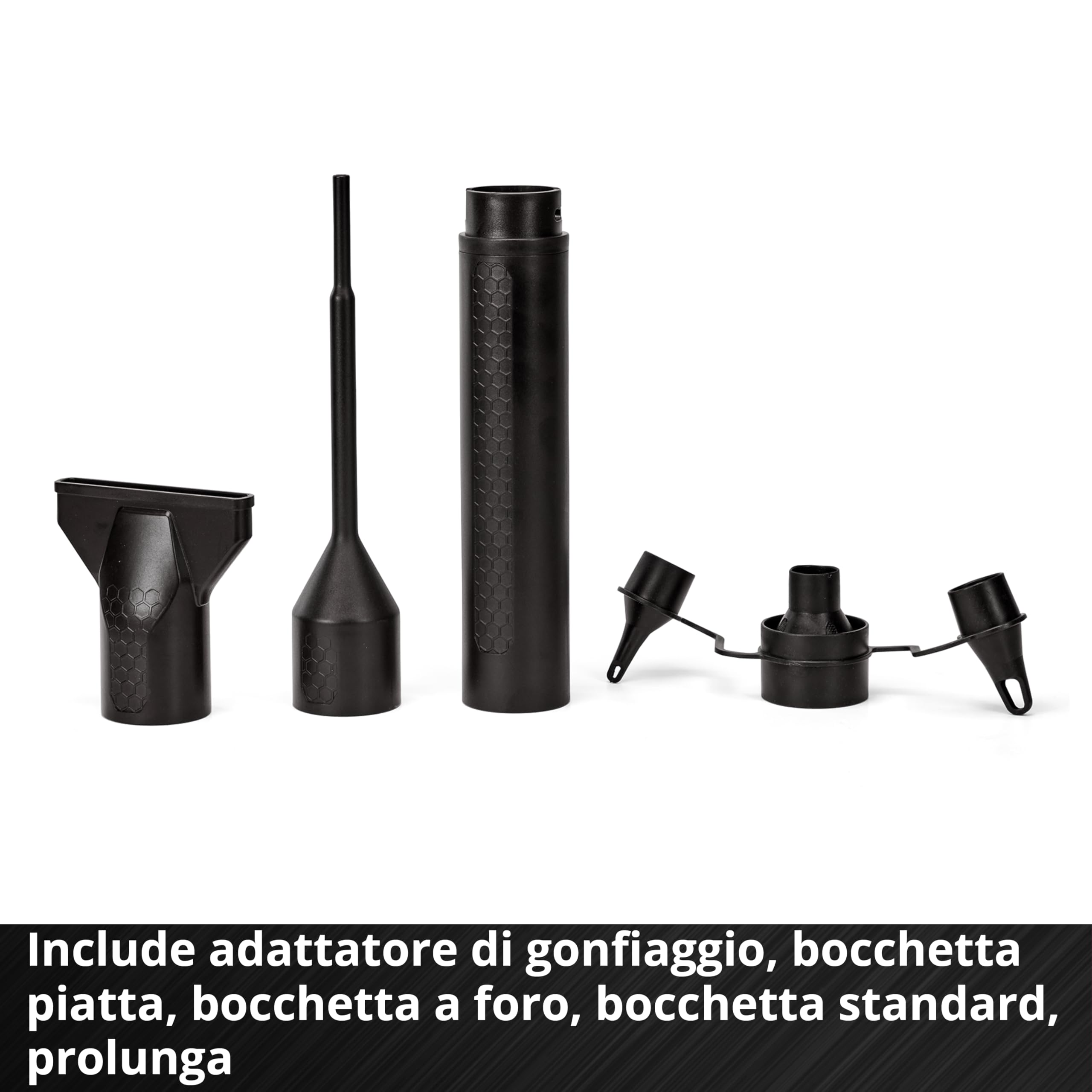 Soffiatore a batteria Einhell TE-CB 18/270 Li - Solo Power X-Change (18 V, max. 270 km/h velocità dell'aria, 5 livelli, incl. prolunga, bocchetta standard, piatto, foro, senza batteria)