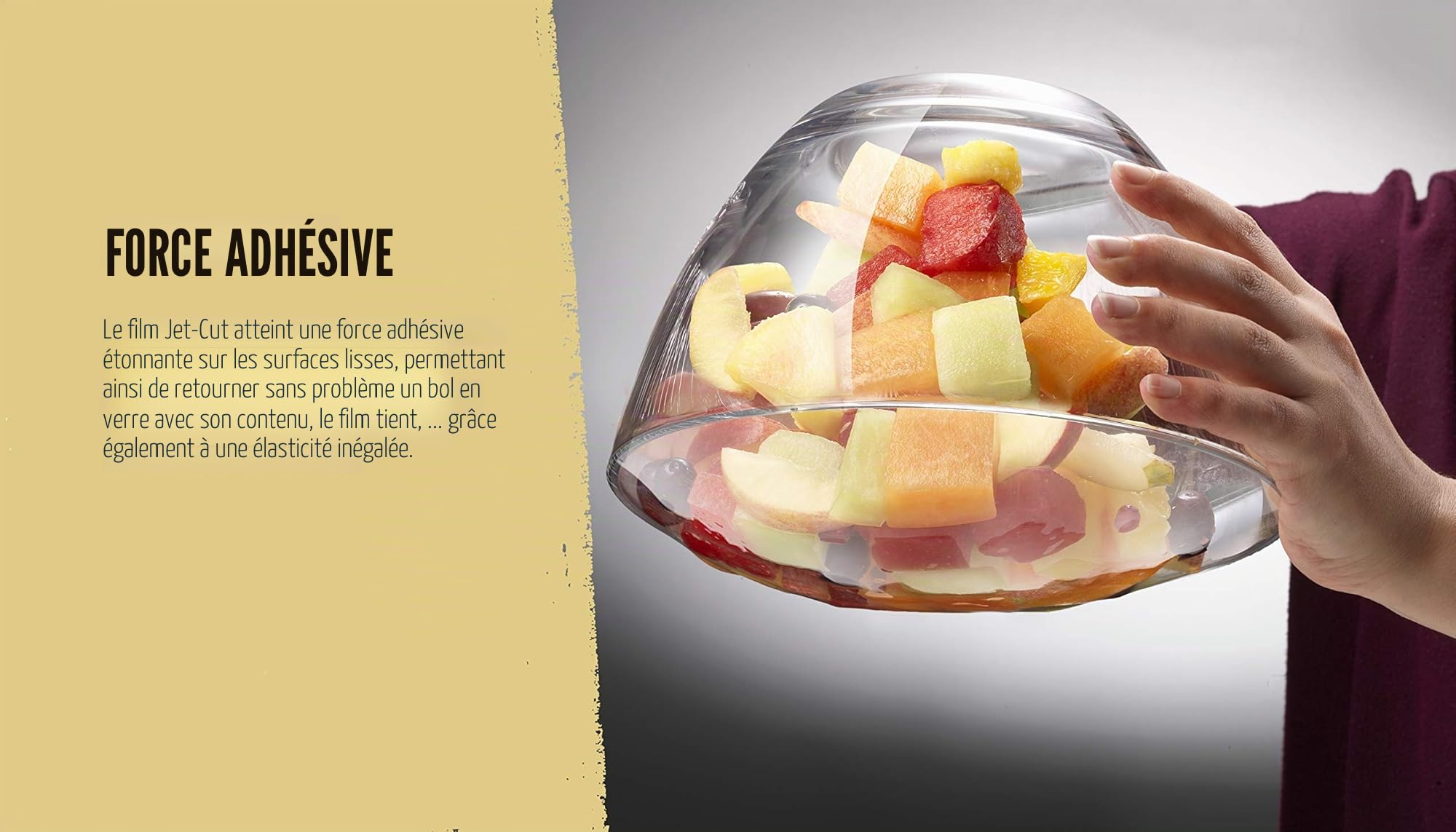 Système de Recharge pour Films Alimentaires en Inox 45 cm, avec 500 m film Jet-Cut + 70 m film Alustar