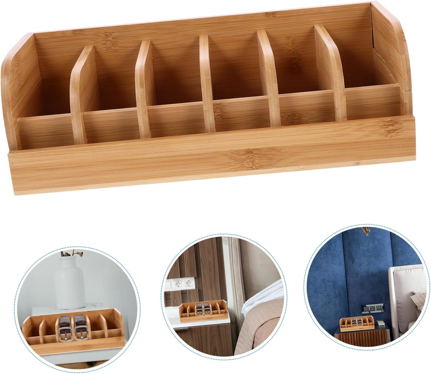 Belt Display Case Compartment Organizer for Tabletop Storage Stylish Belt Rack for Men Smooth Finish for Closet and Retail Use