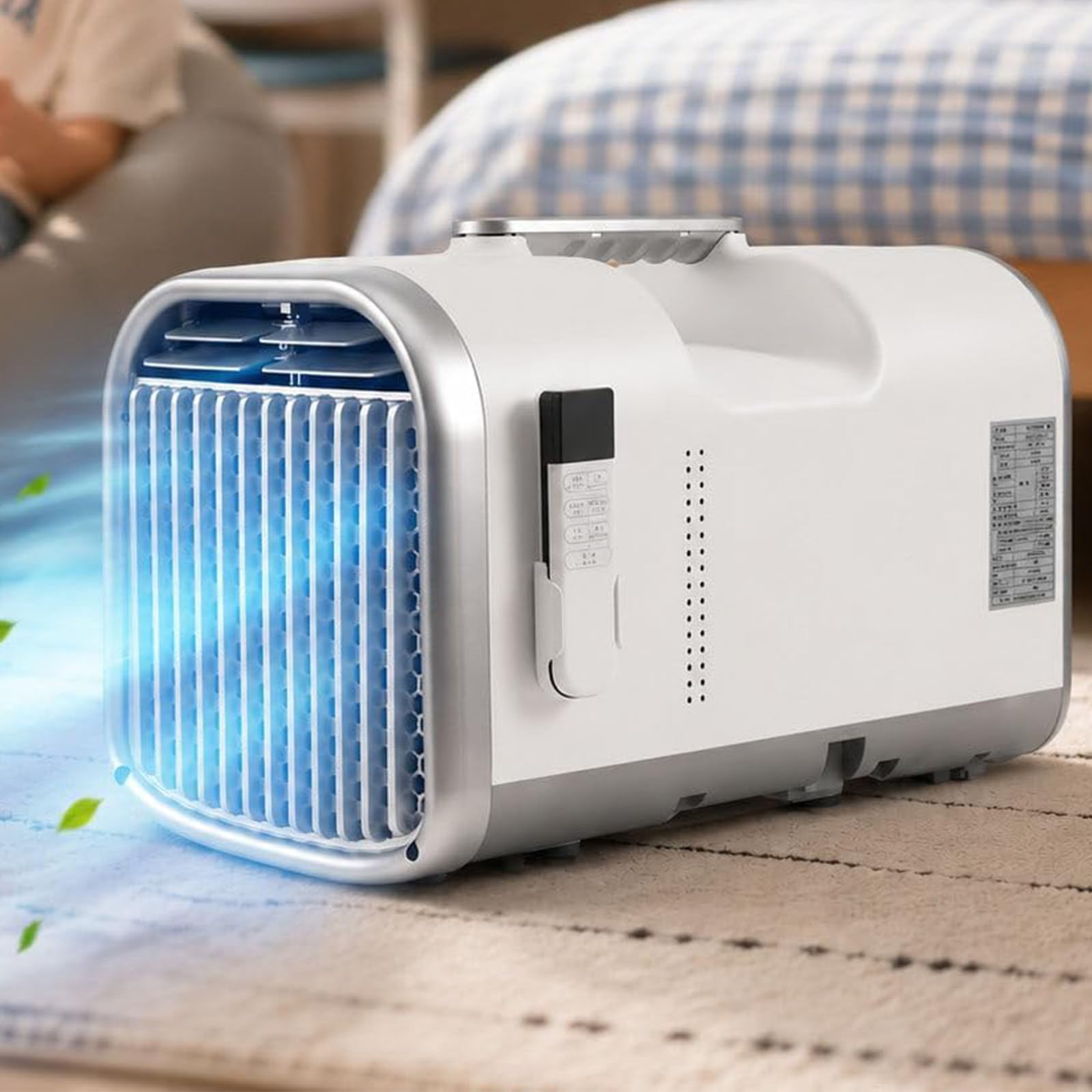ZenSeFarin Portable Air Conditioner,1500W/1300W Cooling Capacity,4 Modes 1-12H Timer,Touch & Remote Control No Drainage Needed For Cooling On Road Trips,Camping Adventures Cooling 1500W