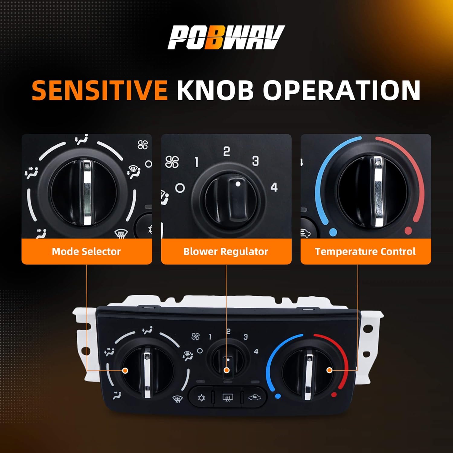 599-141 Climate Control Module Compatible with 2005-2010 Chevrolet Cobalt, 2007-2010 Pontiac G5 Air Conditioning Panel Temperature Control Head Unit A/C Heater Climate Control Module Panel