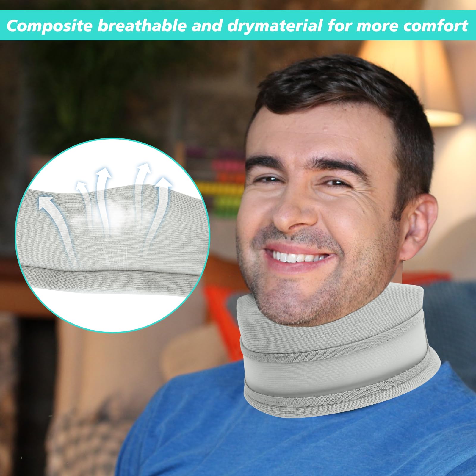 Minerve Anti Ronflement, Soutien Cervical Anti Ronflement， Minerve Cervicale Femme, Collier Cervical Anti Ronflement, Soulage Cervicales Douloureuses et Pression Dans la Colonne Vertébrale, M