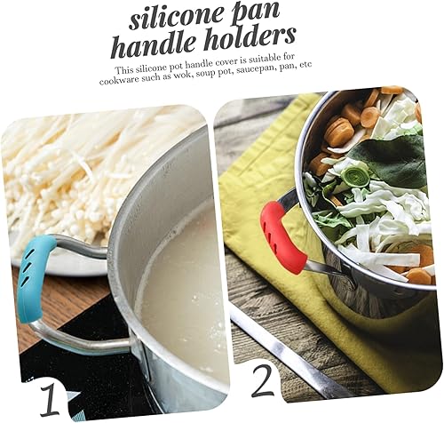 Miniatura 2 de STOBAZA Cubierta antideslizante para ollas, tapa de tapón de silicagel, cubierta de mango de cacerola para hervidor de agua