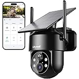 2K 2.4g WiFi Security Cameras Wireless Outdoor, 360° View Solar Cameras for Home Security, Color Night Vision, AI Detection, 2-Way Audio, Spotlight Siren Alarm, SD/Cloud Storage