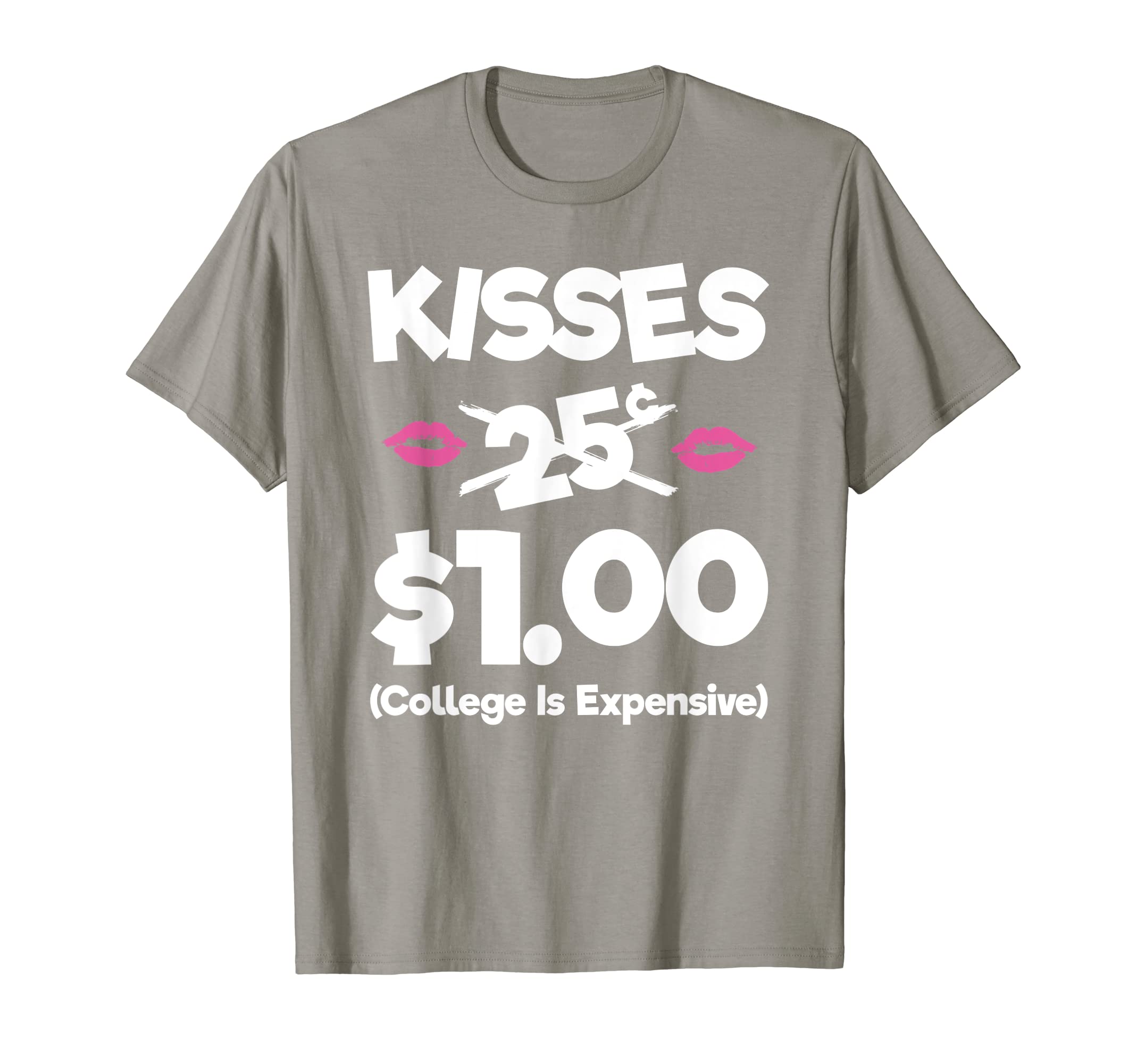 Kisses 25 Cents Funny Kids Valentines Day T-Shirt Boys Girls T-Shirt