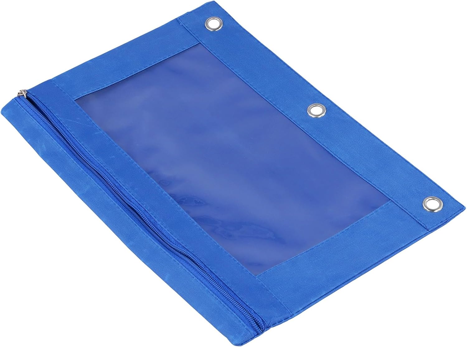 12 Pack 3 Ring Binder Clear Window Zipper Pouches, Multi-Color Zipper Case for Office Home Supplies, 6 Color - Image 6