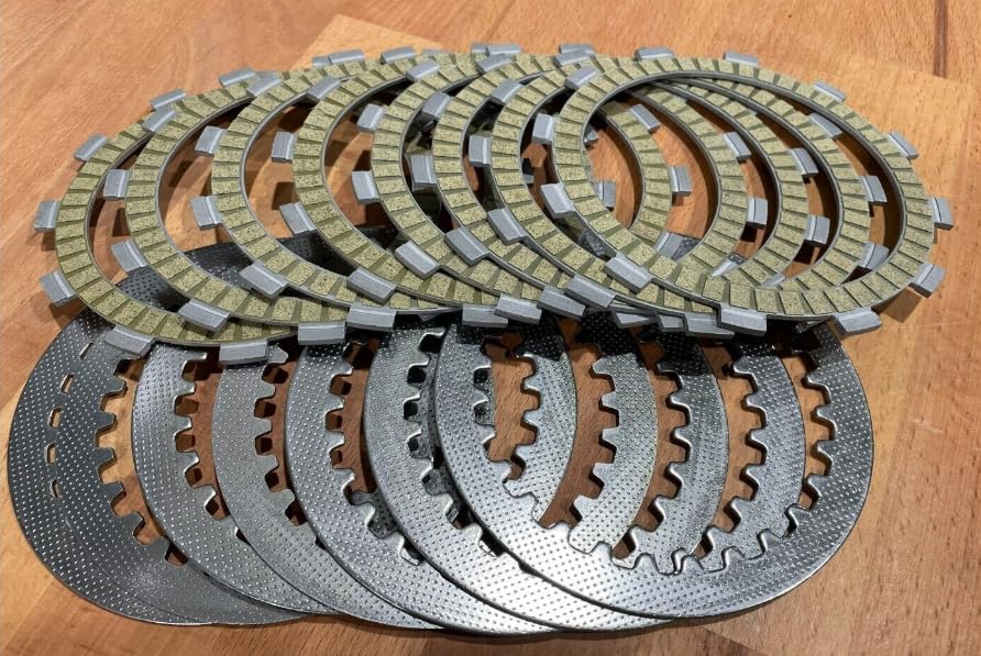 TERAM LOISIRS Kit Disques garnis + lisses Embrayage compatible pour Yamaha YZF R6 YZF 600 de 1999 2000 2001 2002 2003 2004 2005 NEUF FRANCE