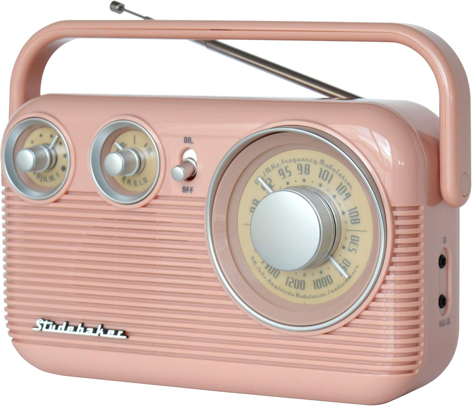 Studebaker SB2003 Retro Portable AM/FM Radio (red/Black) : Electronics