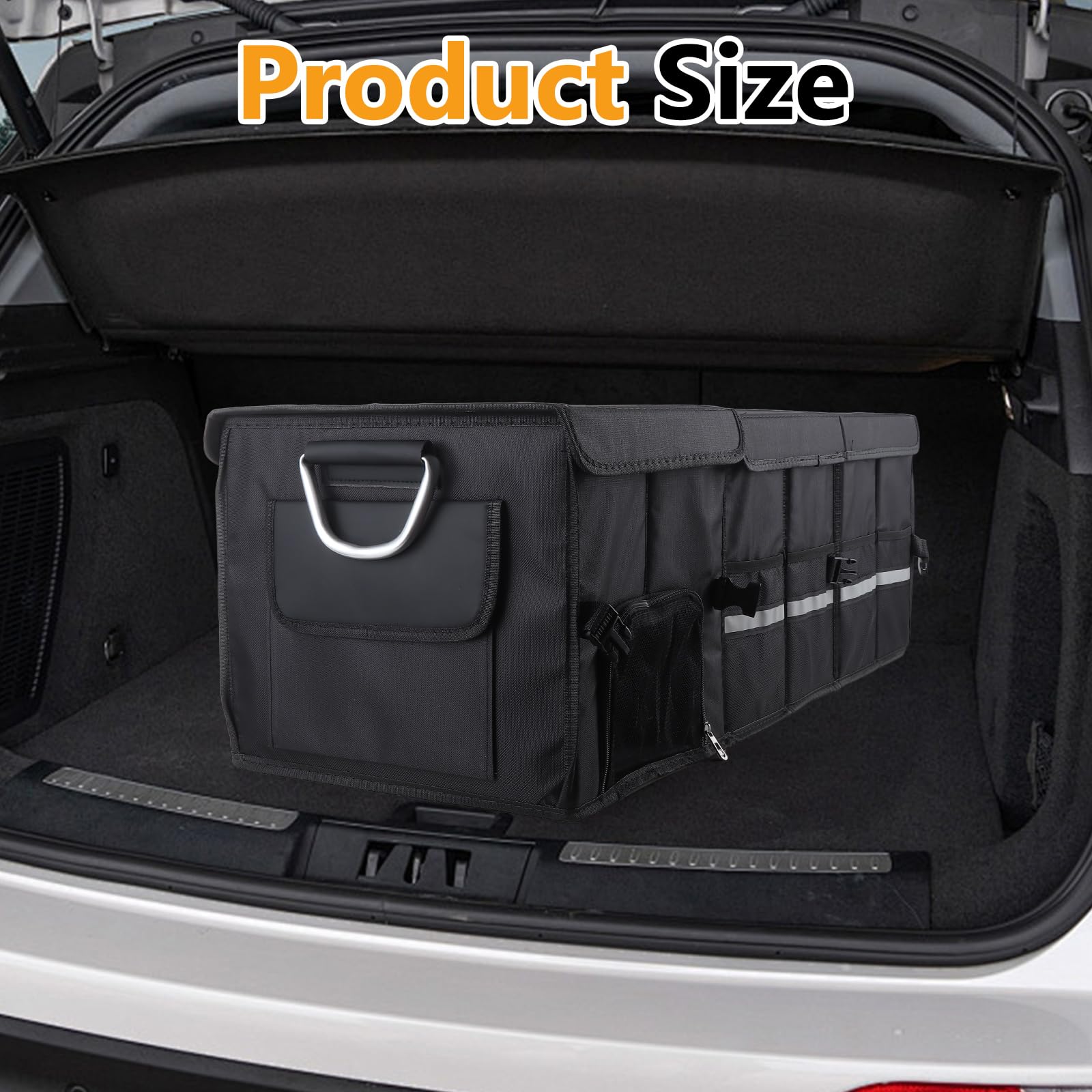 Organizer pieghevole per bagagliaio, 90 x 35 x 30 cm