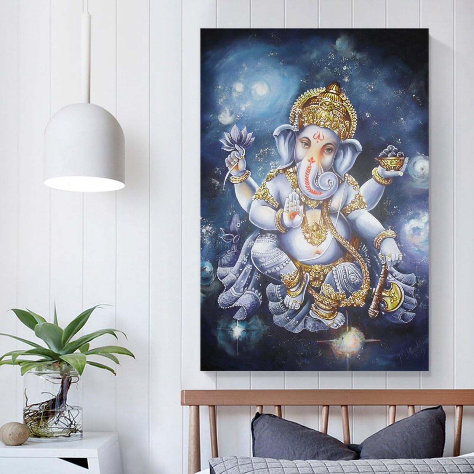 Amazon.co.jp: 象の頭神仏ガネーシャ ポスター アートパネル