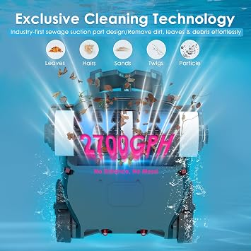 Cordless Robotic Pool Cleaner, Wall Climbing, Lightweight, Extended Battery Life, 8L Large Capacity, Advanced Dual-Motor, X1 Auto Pool Vacuum for Inground & Above Ground Pools Up to 1100 Sq.Ft, Pink