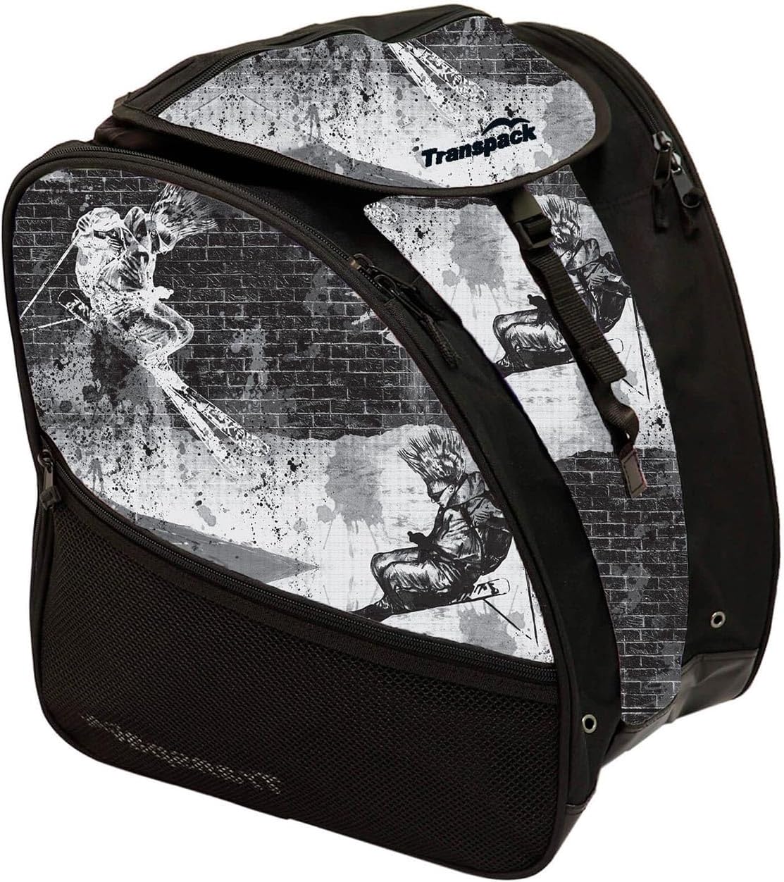 TRANSPACK Unisex Adults XTR 53L Water-Resistant Padded Multi-Compartment Ski/Snowboard Boot Helmet Goggles Gear Backpack Bag