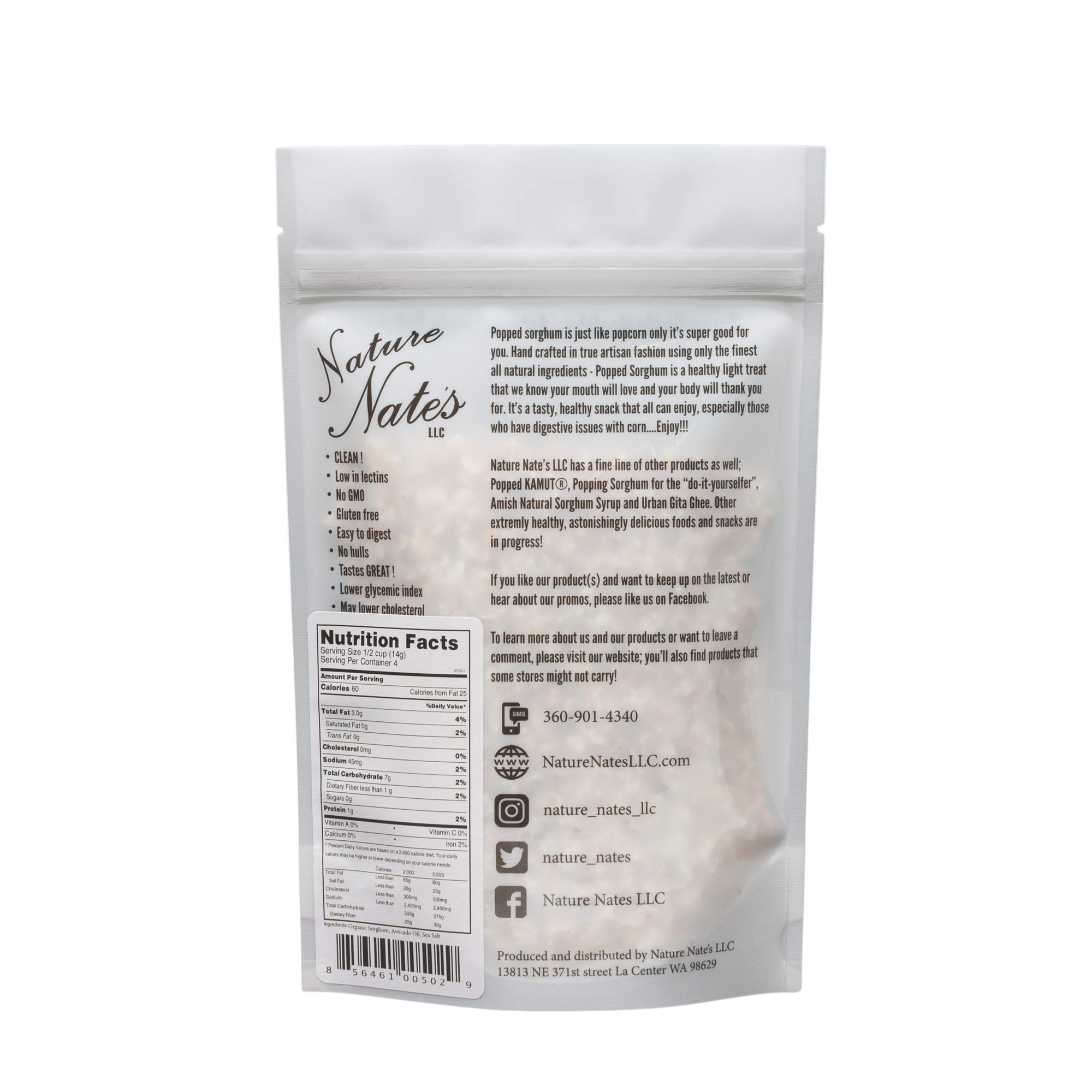 Buy Nature Nate’s Popped Avocado Oil Sea Salt Organic