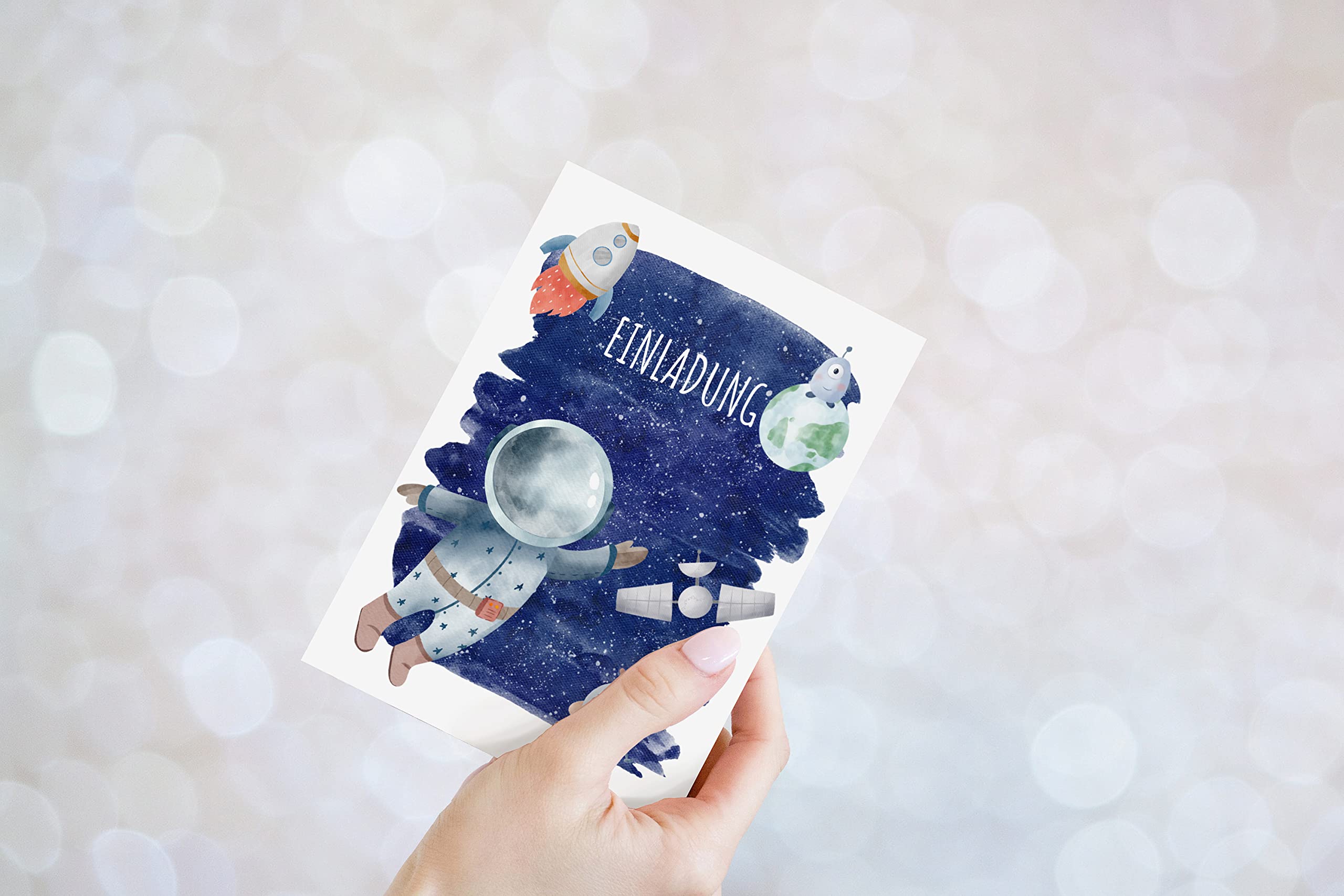 Stuff4 Biglietto di auguri il 12° compleanno ragazzo astronauta spaziale cosmo – biglietto di auguri di compleanno 12 anni 145mm figlio figlia nipote nipote nipote