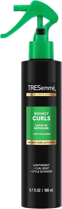 Bouncy Curls Leave-In Refresher with Peptide Blend 6.7 fl oz | For frizz-prone hair, Helps add volume & hydrate, Hair care routine