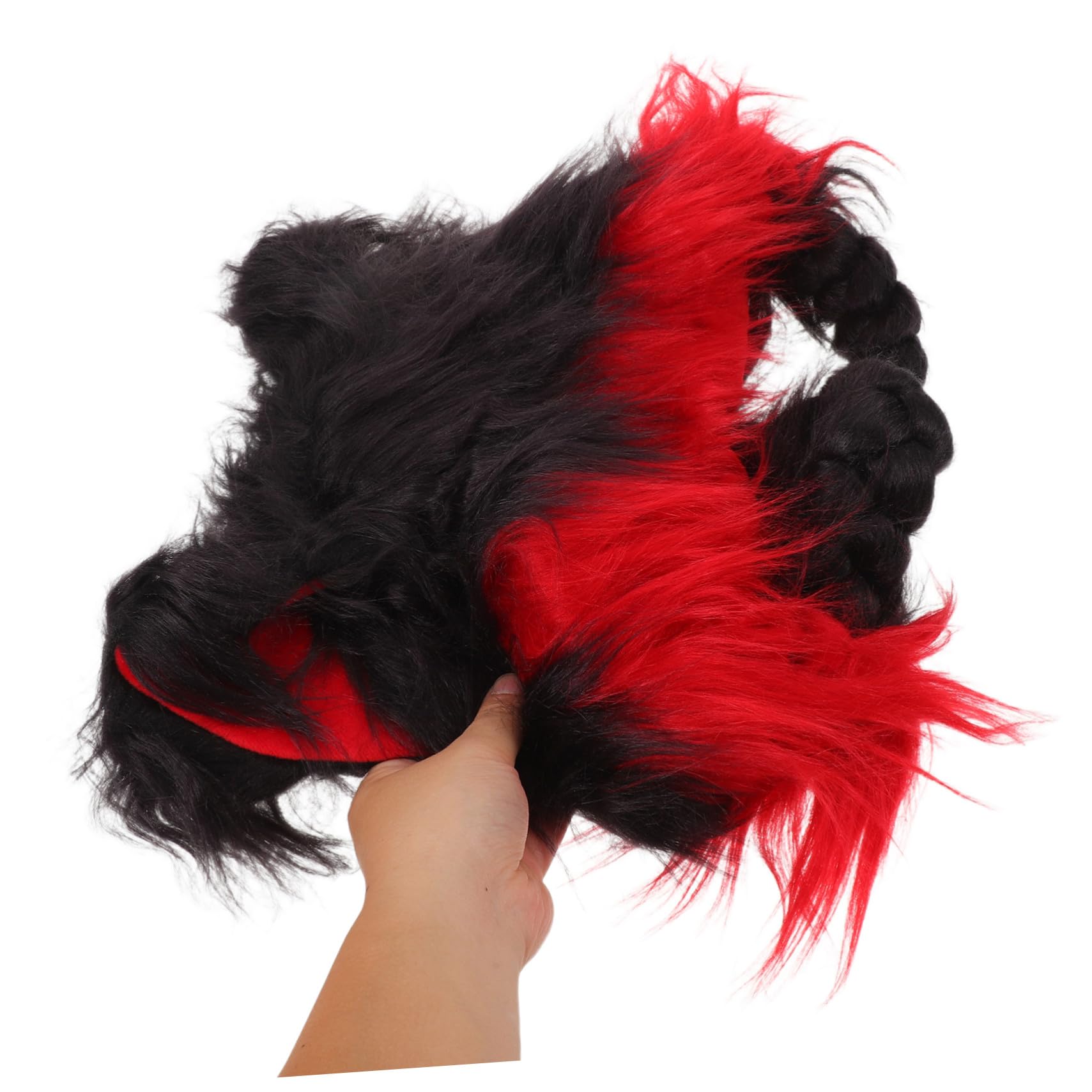 FOMIYES Plush Cat Ear Warm Hat para Mujer con Orejas de Peluche Gorro Acolchado de Invierno para Halloween y Cosplay Sombrero Furry de Felpa para Otoño y Protección Auditiva