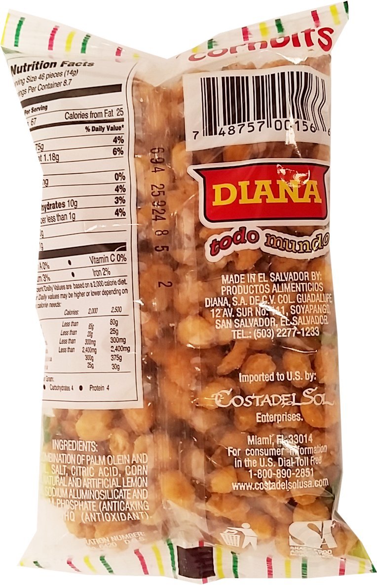 Prodiana Cornbits Lime Snack 4.30 oz - Elotitos con Limon (Pack of 14)