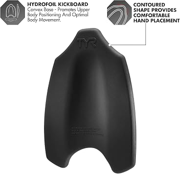 TYR Hydrofoil Kickboard Advanced 3D Swim Training Aid for Freestyle Technique & Competitive Swimming