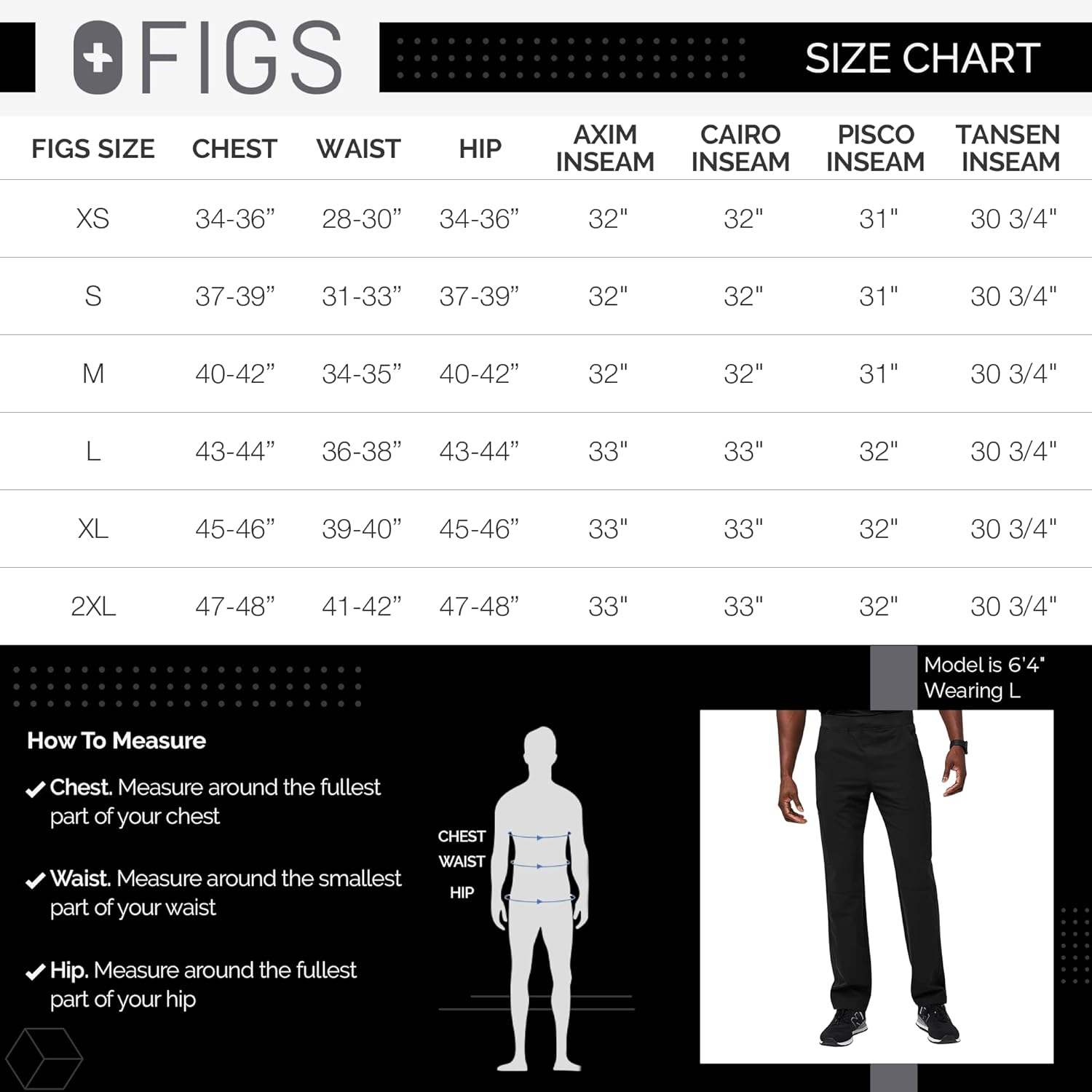 FIGS Axim Cargo Scrub Pants for Men — Straight Leg Fit, 7 Pockets, Athletic Waistband, Anti-Wrinkle Men Scrub Pants: Clothing, Shoes & Jewelry