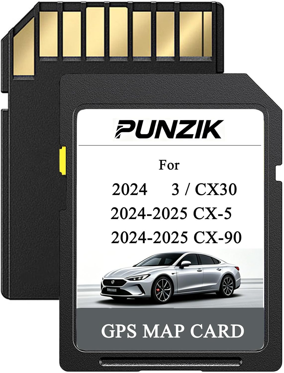 2026 Update Satellite Navigation SD Card Compatible with 2024 CX-30/3, 2024-2025 CX-5, 2024-2025 CX-90,Pre-Installed US CAN MEX Maps,Plug and Play Install,GPS in-Dash Navigation Accessories KMV666EZ1C