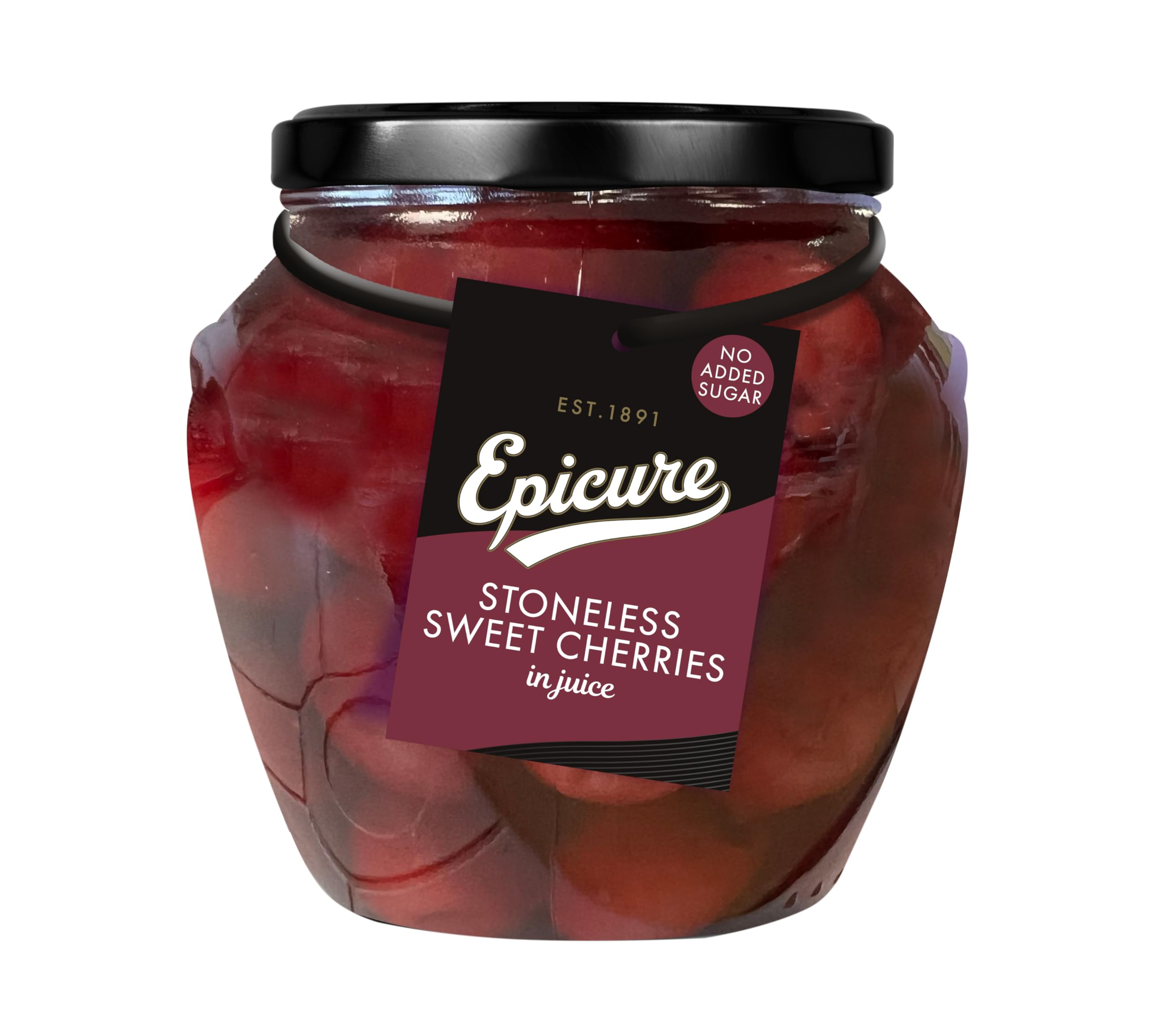 Epicure Premium Sweet Cherries Juice, Naturally Delicious, 550 g (Pack of 1)