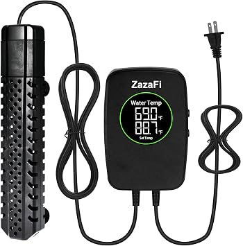 Aquarium Heater 500W, Fish Tank Heater with High-Temperature Protection and Turtle Tank Heater with Automatic Power-Off When Leaving Seawater or Freshwater.