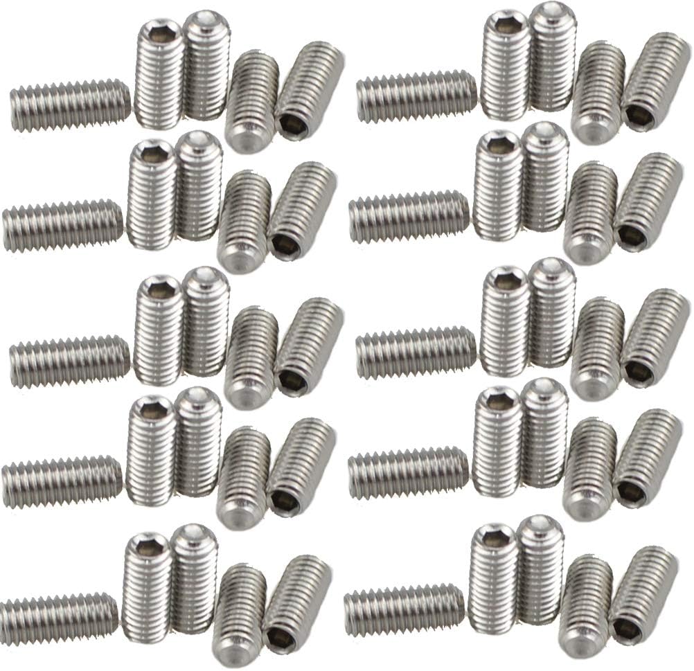 316 Stainless Steel Internal Hex Socket Cup Point Grub Screw M5X12(50pcs)