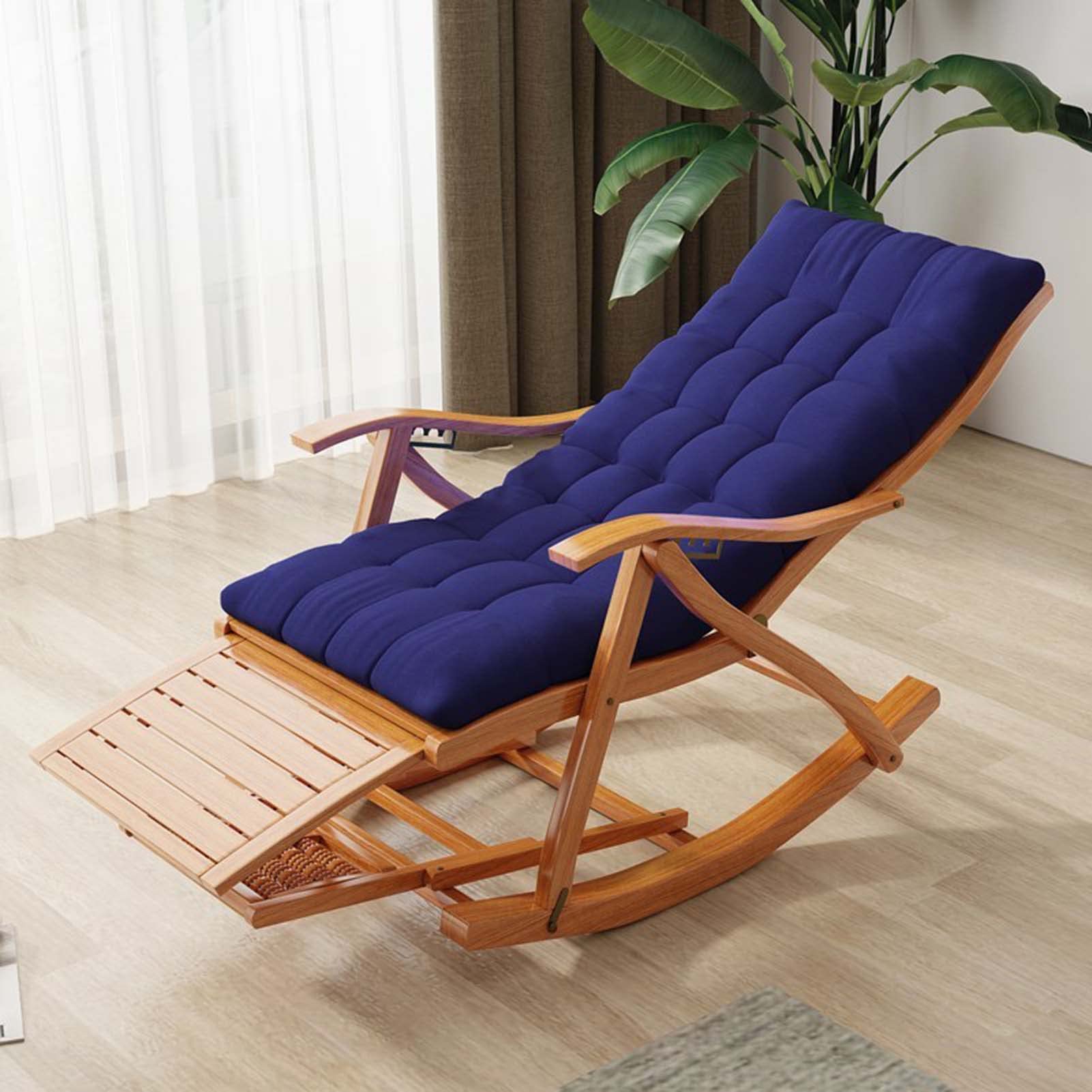 Amazon｜ロッキングチェア バンブーリクライニングチェアアウトドア