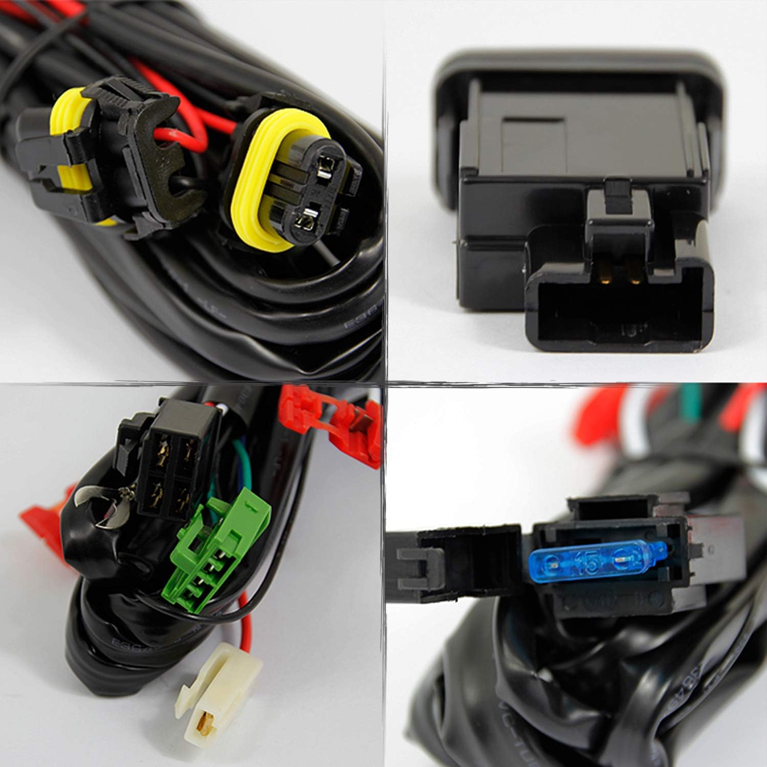 AKKON - For 05-11 Toyota Tacoma Pickup Bumper Smoke Fog Lights Driving Lamps w/Bulbs + Wiring Harness + Switch