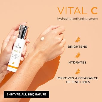 Image Skincare Vital C Hydrating Anti-Ageing Serum 50 ml - Moisturising Serum with Vitamin C Reduces Wrinkles Soothes the Skin Protects Against Environmental Damage for a Radiant Complexion