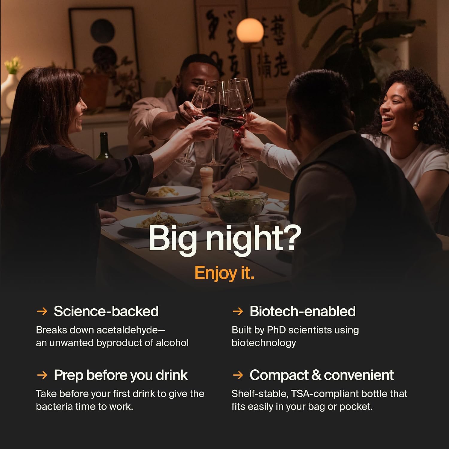 ZBiotics Pre-Alcohol Probiotic — Drink Responsibly, for an Easier Tomorrow — Amazon image 8