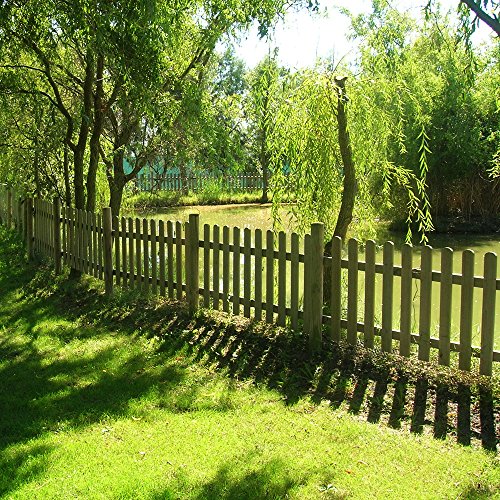 Solid Steccato in Legno trattato per Esterno 180x100 h. cm a doghe per recinzioni - Staccionata in Pino
