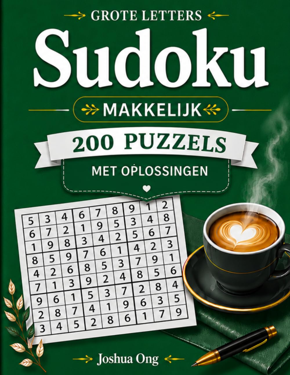 Grootletter Sudoku Puzzelboek – Makkelijk: 200 Makkelijke Grootletter Sudoku-puzzels voor Volwassenen & Senioren | Ontspannende Hersenspellen voor ... Makkelijk, Gemiddeld en Moeilijk)