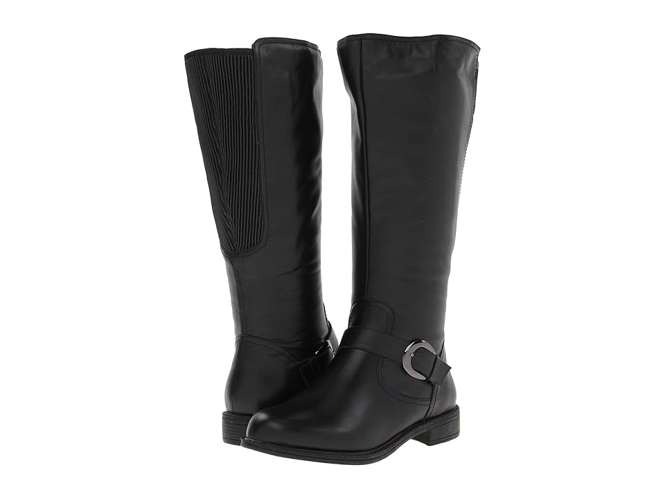 David Tate Branson - Extra Wide Shaft (Black) Women's Boots INTERNATIONAL SHIPPING