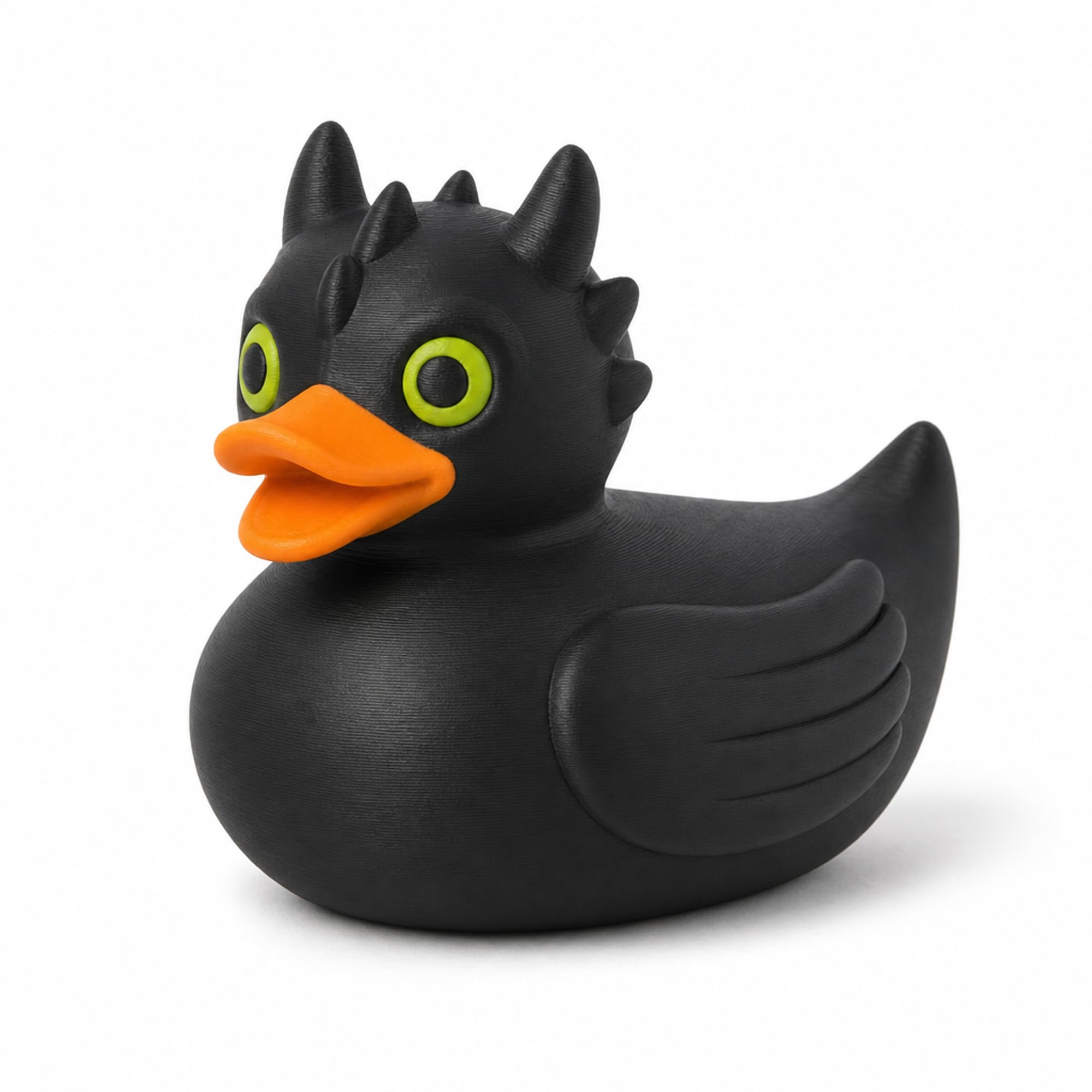 splash n color Black Night Dragon Duck Figurine – Collectible Dashboard Decor, Cruise Duck Hiding Gift