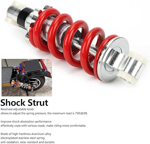 Miniatura 3 de Amortiguadores de 5.91 pulgadas, 750 libras, amortiguador de suspensión universal para motocicleta eléctrica, ciclomotor, mini motocicleta