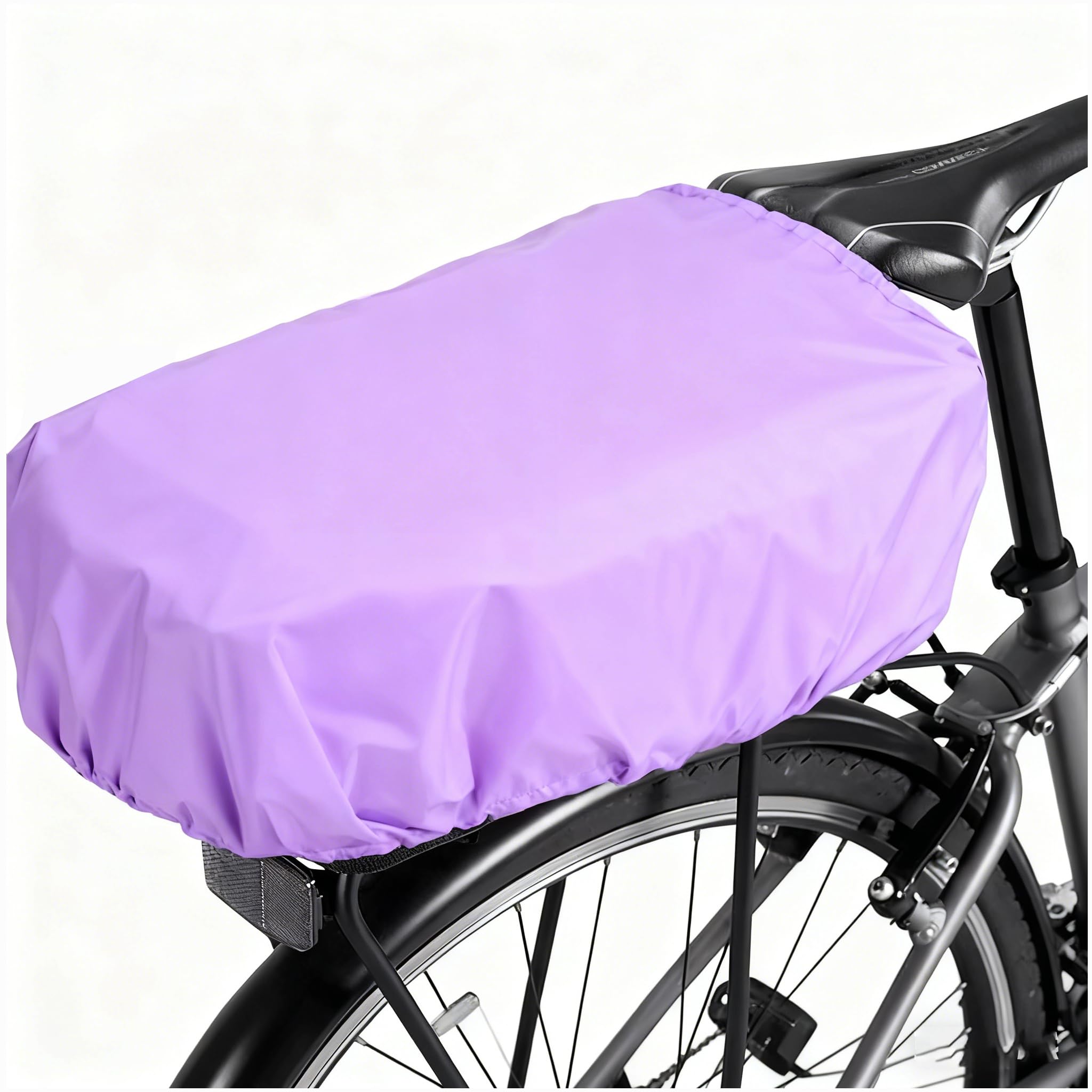 VAOLOAV 5L to 20L Rain Protection for Bicycle Basket Rain Protection Purple Bicycle Basket Rain Protection Cover Cover for Bicycle Basket Water Repellent Bicycle Bag Bike Basket Rain Cover Purple