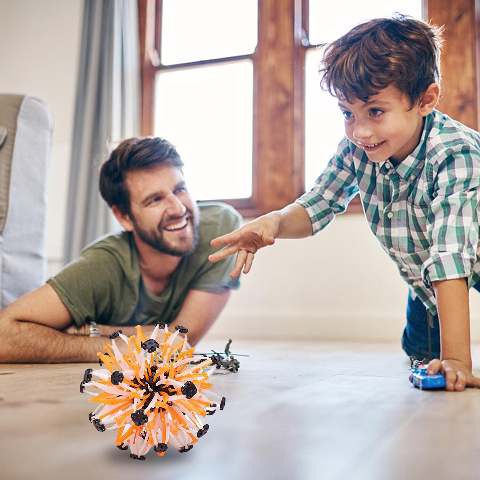Expandable Magic Ball, Coloured Plastic Expanding Magic Ball, Scalable Variable Flower Shape Magic Ball Kids Toys - Image 3
