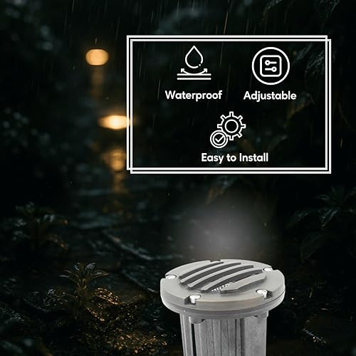 Miniatura 2 de Ironsmith Lighting Products Kit de cubierta de latón macizo estilo listones para bombillas de pozo de tierra, tornillos de acero inoxidable y junta