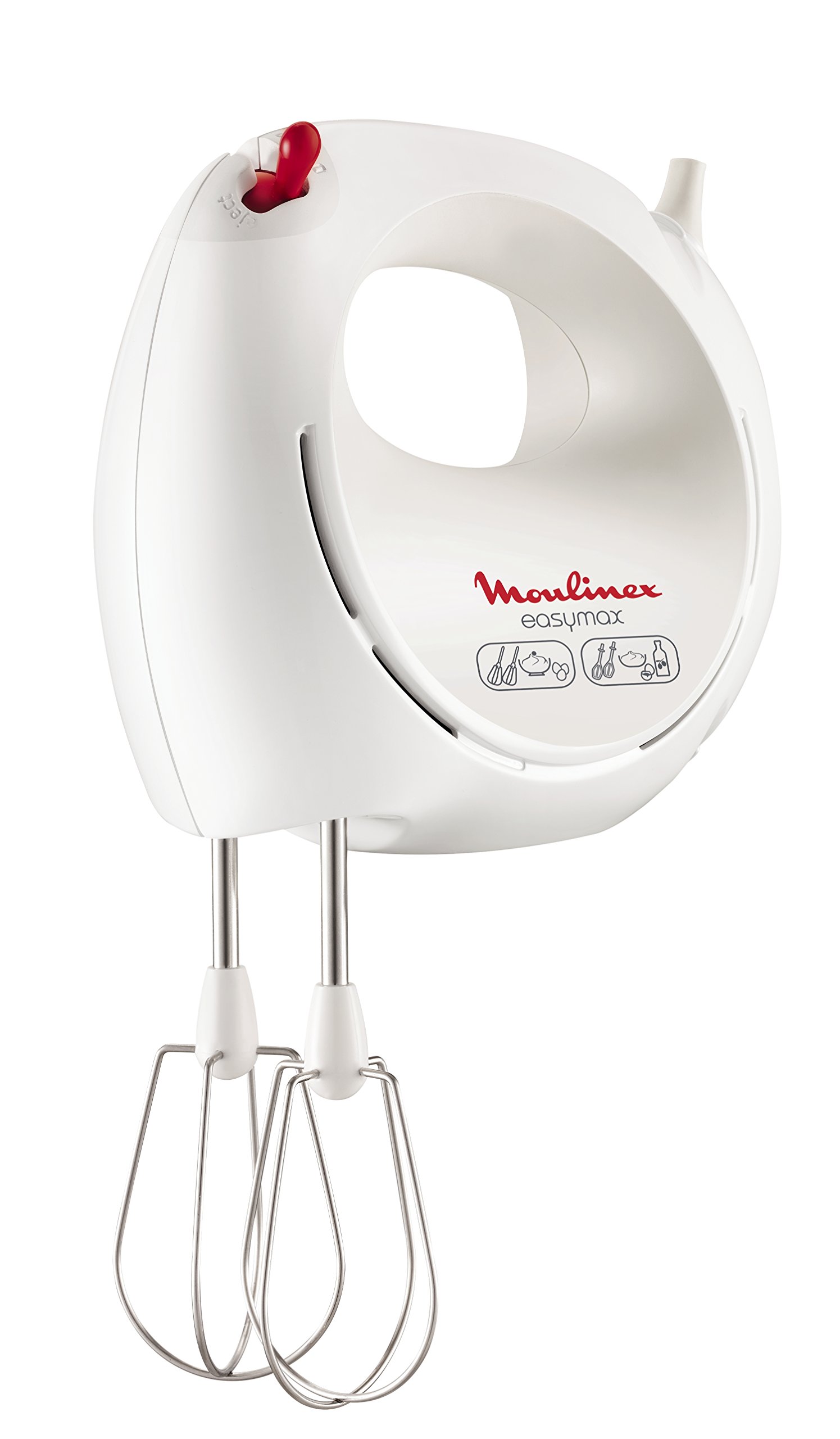 Moulinex Easy Max HM2501B1 blender 200 W z 5 prędkościami, z mieszadłami i ugniatarkami