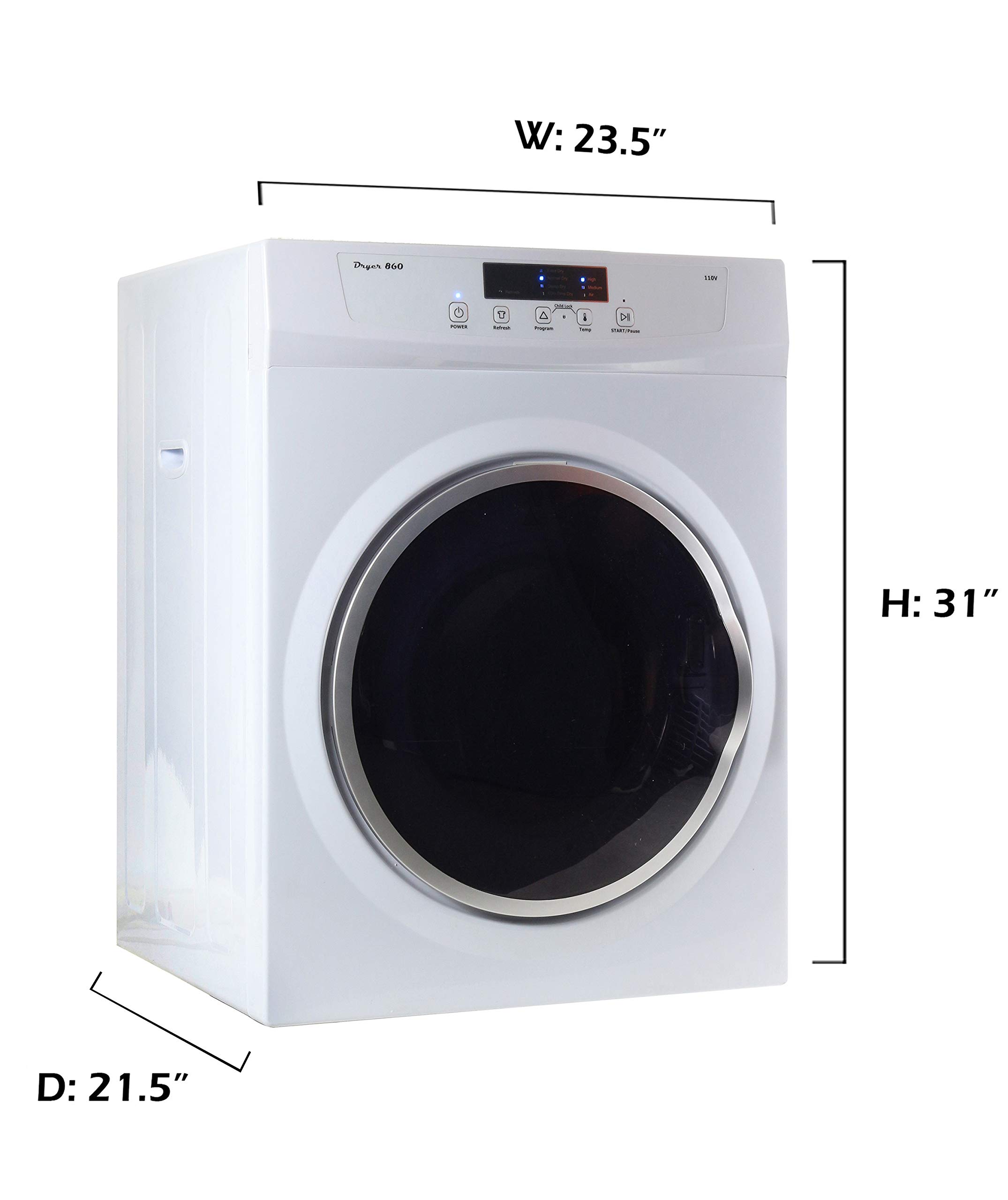 Heat Care 60°C Low Temperature Dryer　新品 Equator 3.5 cu.ft. 110V Compact Digital Vented Sensor/Refresh