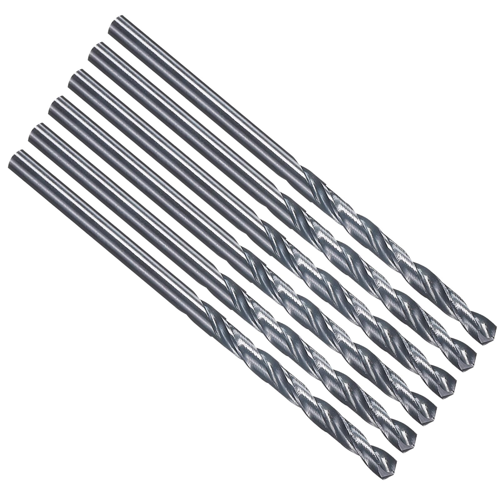 PATIKIL 3.2mm Drill Bit 1/8", M35 Cobalt 5% High-Speed Steel Jobber Straight Shank 135° Nitriding Black for Stainless Steel Hard Metal - 6 Pack — image 1