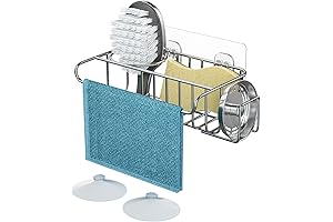 HapiRm 4-in-1 Adhesive Kitchen Sink Caddy