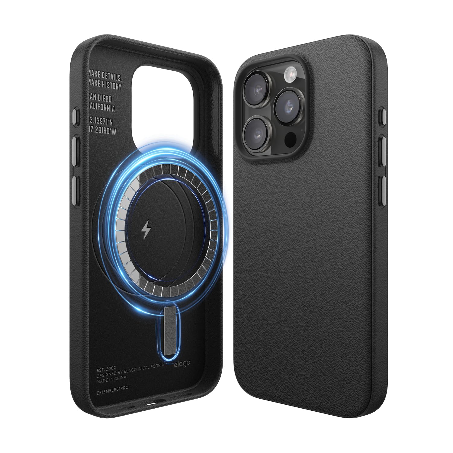elago iPhone 15 Pro Magnetic Leather Case -9