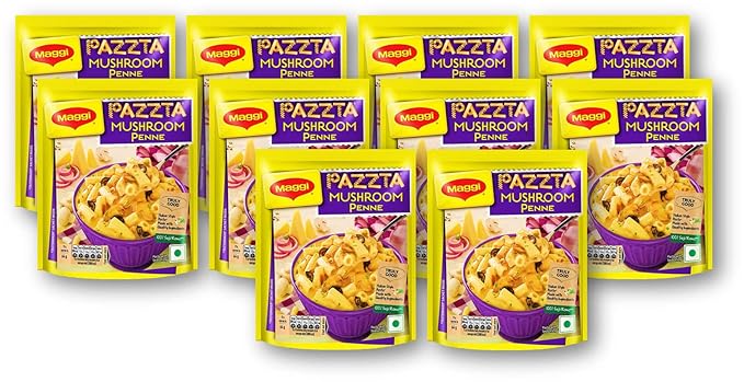 Maggi Pazzta Mushroom Penne 64g (Pack of 10) Unique