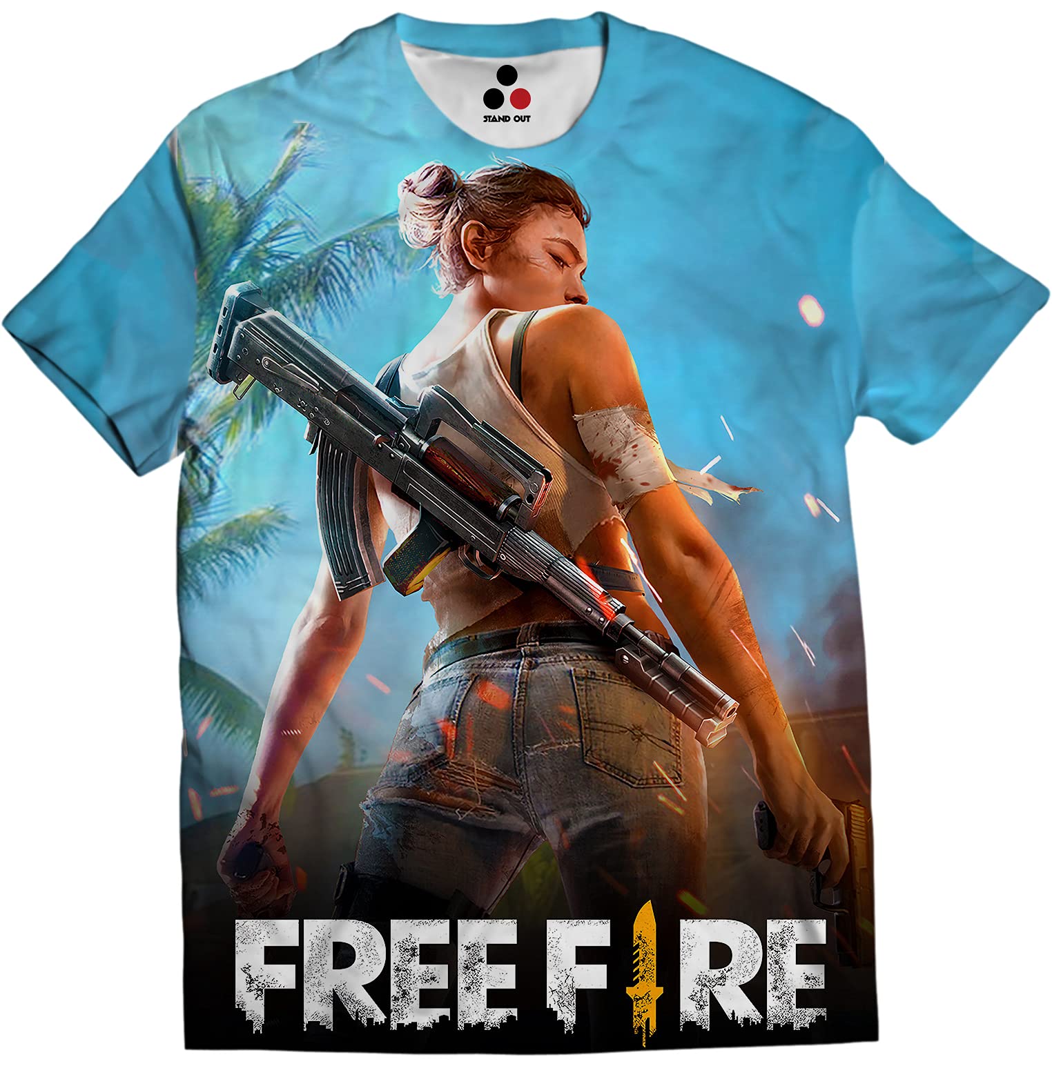 Free Fire | Allover Print | Gaming T-Shirt